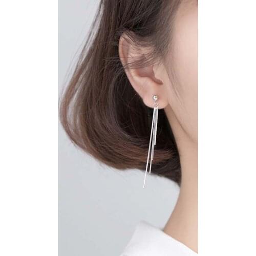 Beads Snake Drop Earrings Tassel Chain For Women Fashion Charm Temperament Simple Lady Elegant Gift Jewelry Wholesale BOYULIGE