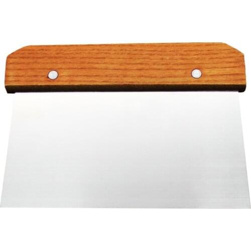 1Pcs DIY Sludge Scraper Industrial Model Design Wood+Stainless Steel Pottery Clay Sculpture Tool Arts Household Multifunctional