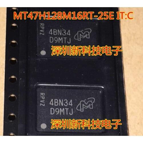 100% Original New 5pcs/lot D9MTJ MT47H128M16RT-25E IT:C FBGA DRAM