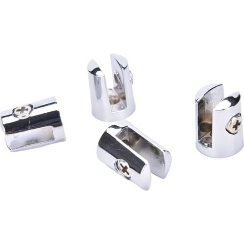 4Pcs Round Shelves Support Brackets High Quality Clamps Clips For 4-6mm Glass Wooden Acrylic New Arrival