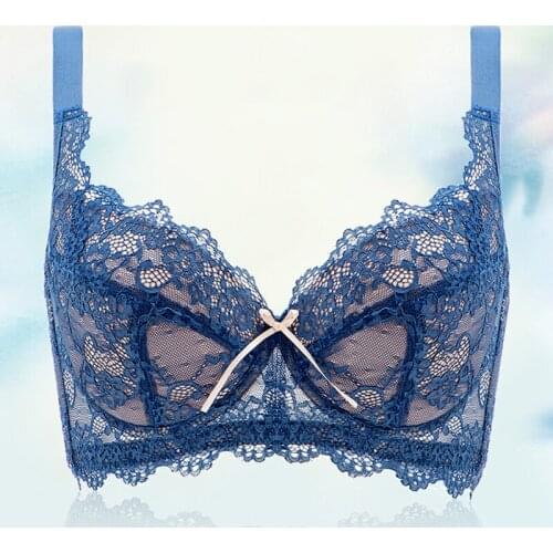 Womens Full Cup Support Underwire Lace Bra 32 34 36 38 40 42 44 46 B C D E F G H I J