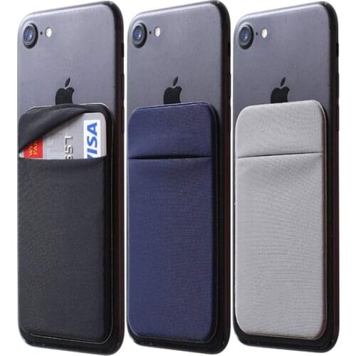 Case Mini Universal Adhesive Phone Back Bag Card Holder Removable Pouch Wallet Firmly Sticker Mobile Phone Card Pouch
