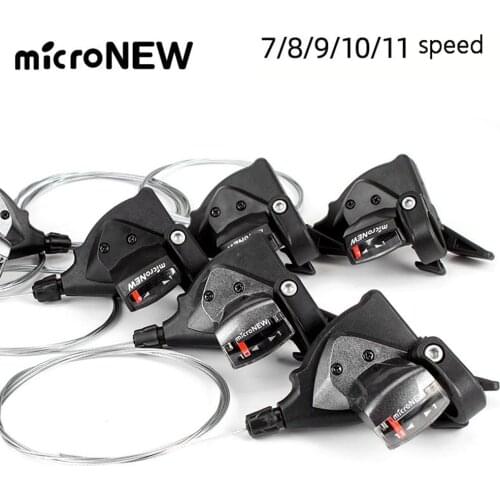 MicroNEW MTB Bike Transmission Variable Speed DIP 3 speed 7/8/9/10/11Speed Mountain Road Bicycle Plastic Steel Accessories Parts