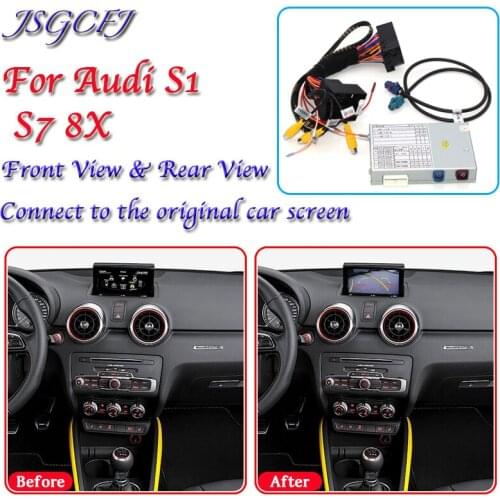 For Audi S1 S7 8X 2015~2018 Interface Rear Camera Decoder Original Car Screen Upgrading Parking Backup Camera Display Adapter