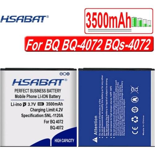 HSABAT 3500mAh For BQ-4072 Battery for BQ 4072 Strike Mini High Quality Battery