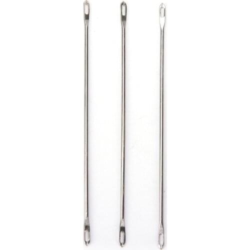 1pcs Double Eyed Needles DIY Transfer For Standard Knitting Machines Sliver Home Craft Accessories Sewing Tools