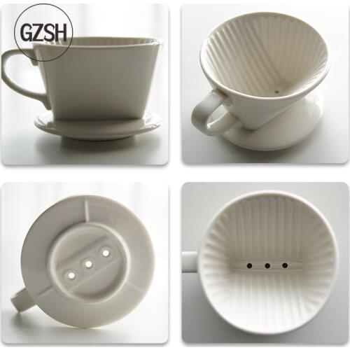 Nespresso Vertuo Coffee Dripper Three-hole Hand-pushed Coffee Filter Cup Filter Paper Drip-type Hand-pushed Cup 101/102 Filter