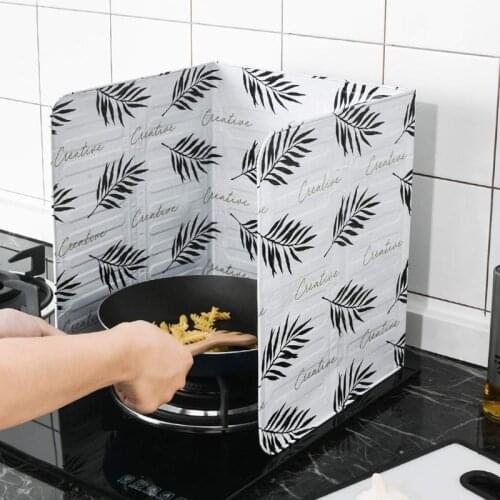 Aluminum Foil Oil Baffle Plate Gas Stove Heat Insulation Plate Household Baffle Oil Separator Home Kitchen Cooking Tool