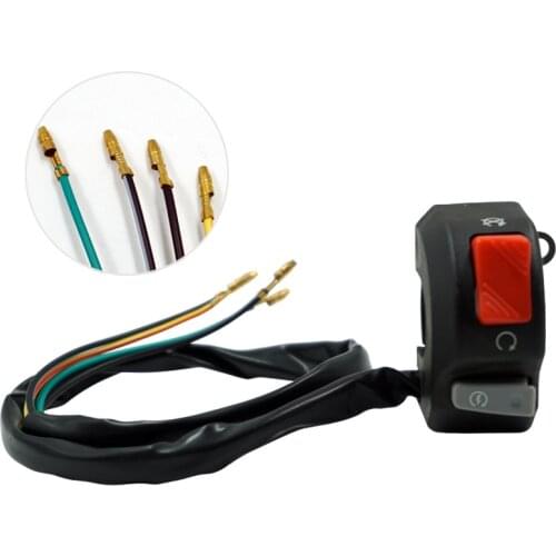7/8" 22mm 12V Motorcycle Multi-Function Handle Throttle Ignition Start Up Switch Motorcycle ATV Modification Accessories