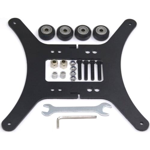 Modular Y Carriage Plate Upgrade Kit for 2040V Aluminum Profile for Ender3/Ender3 Pro 3D Printer (190x190x3.5mm-Lightweight)