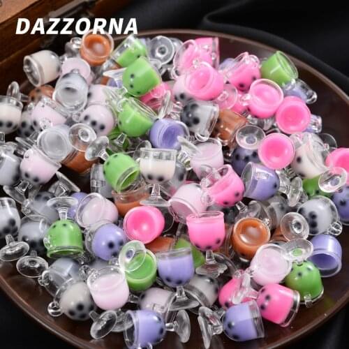 10-30Pcs/Pack Acrylic Beads Transparent Mixed Color Wineglass Shape Beads For Handmade Making Jewelry DIY Necklace Accessories