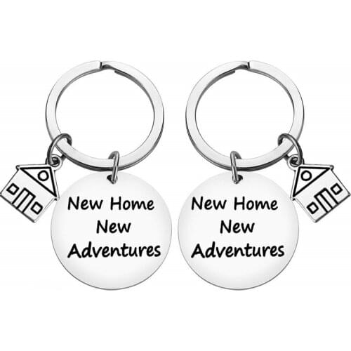 Housewarming Gifts New Home New Adventure Couples Keychain New Homes Gift Ideas Husband Wife Christmas Gifts