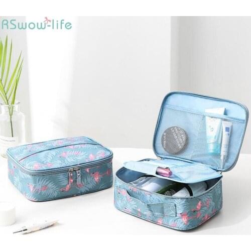 Korean Style Travel Cosmetic Supplies Portable Receipt Bag Portable Travel Lady Wash Bags Suitcase Organizer Hand-Held Storage