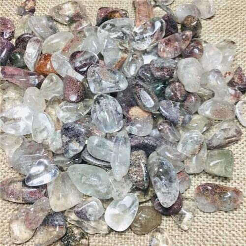 100g tumbling gem ghost natural quartz mineral is used to heal chakras