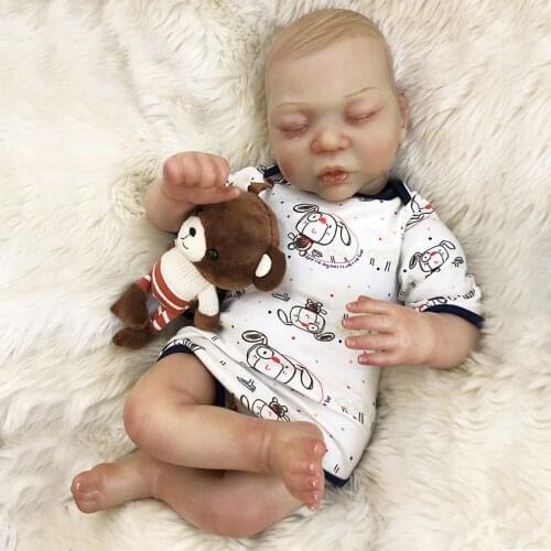 Adolly 20 Inch Realistic Reborn Baby Doll Soft Weighted Simulation Silicone Vinyl Newborn Lifelike Boy Girl Toy ad20c001c