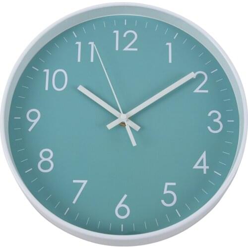 Modern Simple Wall Clock Indoor Non-Ticking Silent Movement Wall Clock For Office,Bathroom,Livingroom Decorative 10 Inch T