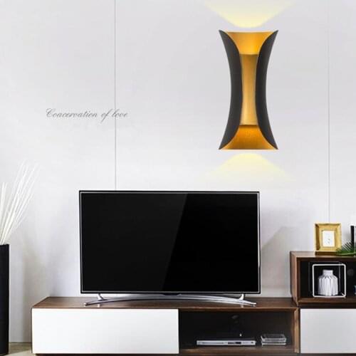 Modern Loft Living Room Led Wall Light Creative Italy Design Bedroom Wall Lamp New Style Hotel Bedroom Bedside Sconce Light