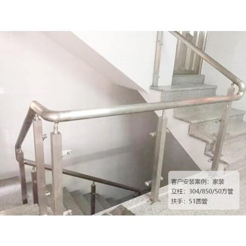 Freeshipping 950mm Thickness 1.2mm SUS 304# column Floor Mount Newel Stair Post Pillar Pole for Glass Indoor