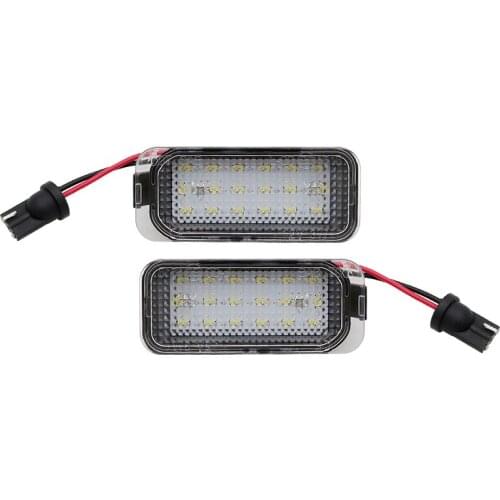 2pcs/1pair Canbus 3W 6000K White 12V LED Number License Plate Lights For Focus DA3 DYB Fiesta C-MAX Mondeo Kuga Galaxy S-Max