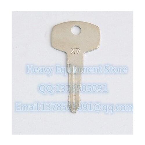 5 PCS X7 Ignition Switch Key For Nissan Forklift Fork lift Heavy Equipment KEY00-000X7