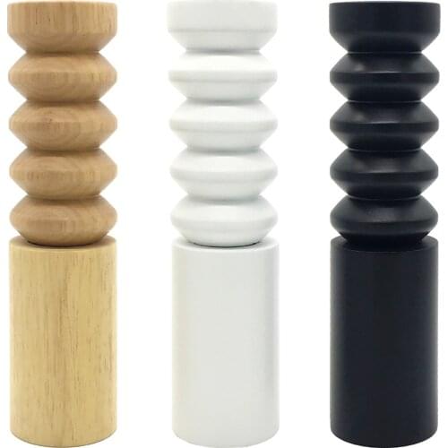 8 Inches Spice and Pepper Grinders Kitchen Seasoning Wooden Jar Manual Salt Pepper Shakers Spice Mill for BBQ Cooking