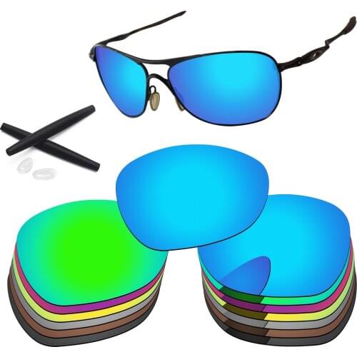 PapaViva Polarized Replacement Lenses and Ear Socks & Nose Pads for Authentic Crosshair New 2012 OO4060 - Multiple Options