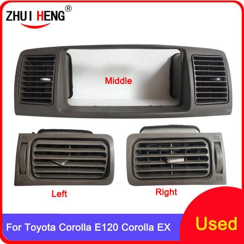 Car A/C Air Conditioning Air Vent Outlet Panel Grille Cover Frame Fascia Replacement For TOYOTA Corolla EX Corolla E120 Dash Kit