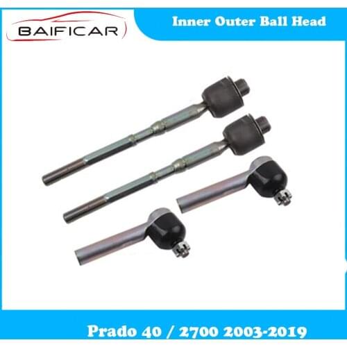 Baificar Brand New Genuine Inner Outer Ball Head Steering Tie Rod For Prado 40 / 2700 2003-2019
