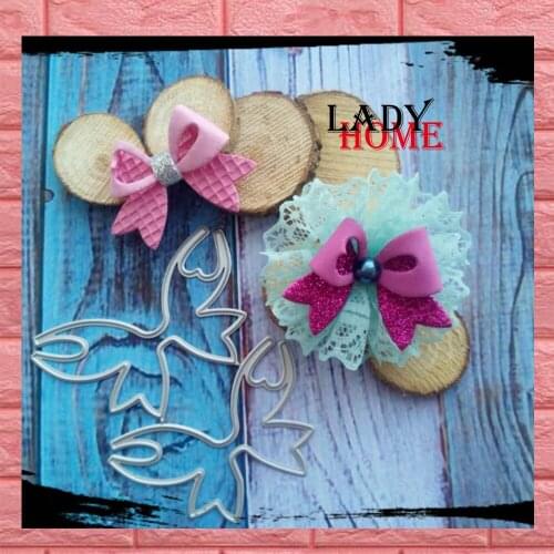 Girl Bows Tie Metal Cutting Dies DIY Stencil Scrapbooking for Albums Paper Decor Craft Dies Handcrafts Handmade Greeting Cards