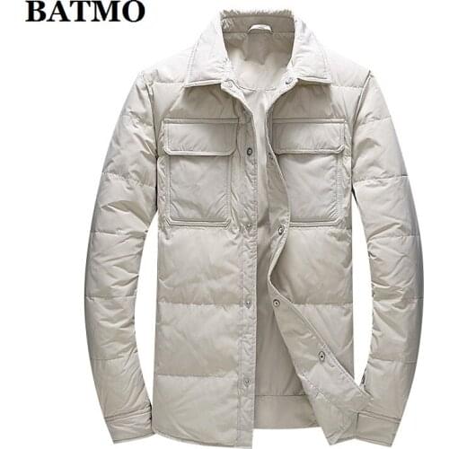 BATMO 2020 new arrival winter 80% white duck down jackets men,winter blazer men,88030