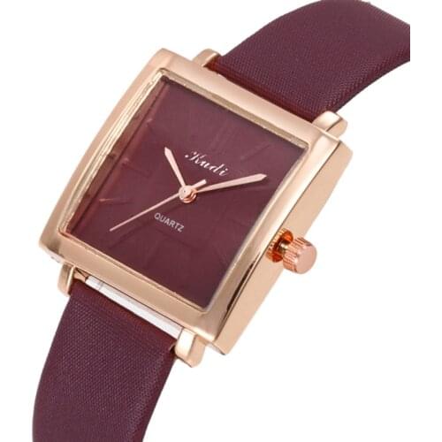 Women Diamond Watch Starry Square Dial Bracelet Watches Set Ladies Leather Band Quartz Wristwatch Female Clock Zegarek Damski
