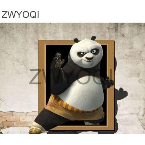 DIY3D Diamond mosaic Full Round Diamond embroidery Cross stitch Panda photo frame Full Square Diamond painting Panda photo frame