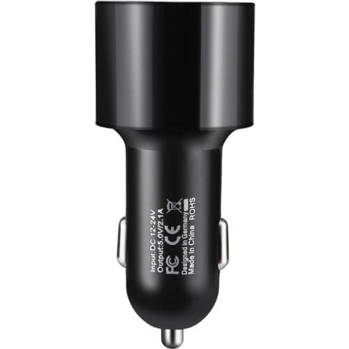 2021 New Handsfree Bluetooth 4.2 FM Transmitter Modulator Car Charger 3.1A Dual USB