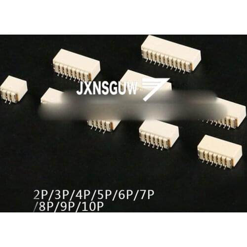 20PCS SH1.0MM 2P/3P/4P/5P/6P/7P/8P/9P/10P Horizontal paste connector connector patch socket