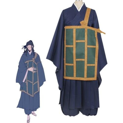 Anime Jujutsu Kaisen Getou Suguru Cosplay Costumes Black Blue School Uniform Full Sets Men Women Role Play Costume Halloween