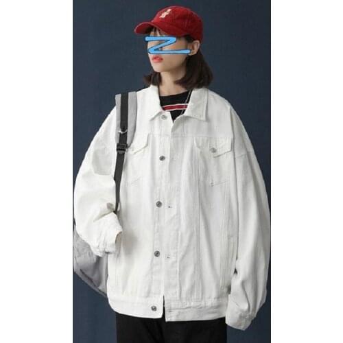 2020 spring autumn new short jacket vintage denim jacket women female retro cotton loose fashion demin coat for woman white