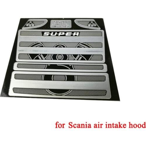 Metal Air Intake Hood Grille Net for 1/14 Tamiya RC Truck Car SCANIA R730 R470 R620 56323 Diy Parts