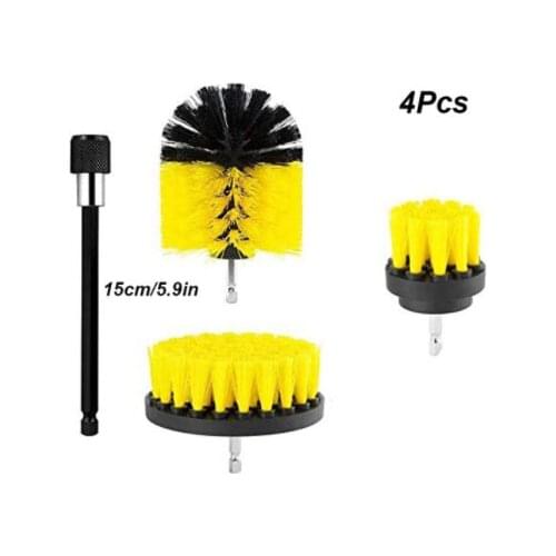 UNTIOR Drill Brush Attachment Set Power Scrubber Brush Car Polisher Bathroom Cleaning Kit with Extender Kitchen Cleaning Tools