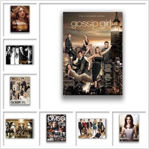 Gossip Girl Wall Stickers White Coated Paper Prints Home Decoration Livingroom Bedroom Bar Home
