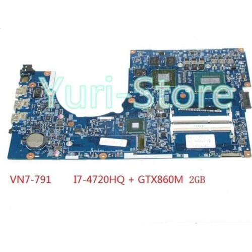 NOKOTION 448.02G08.001M For Acer VN7-791 Laptop Motherboard NBMTH11003 NB.MTH1.1003 I7-4720HQ CPU GTX860M 4GB