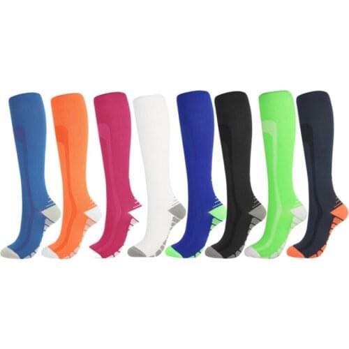 Compression Socks Sports Running Women Men Marathons Circulation Athletic Edema Varicose Veins Travel Over Knee Stockings