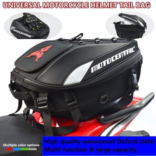 New Motorcycle High Capacity Rider Backpack Multi-functional Durable Rear Motorcycle Seat Bag