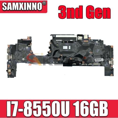 Original Laptop Lenovo ThinkPad X1 Yoga 3nd Gen I7-8550U 16GB Motherboard FRU 01YN202