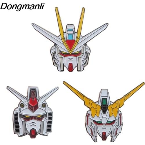 P5694 Dongmanli Cool Robot Creativity Enamel Pins Women Badge Backpack Collar Lapel Pin Anime Hat Jewelry