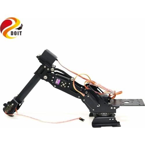 Open Source APP&PS2 Control 7 Dof Robotic Arm Robot Model with 5pcs Metal Gear Servos 360 Degree Rotating Base