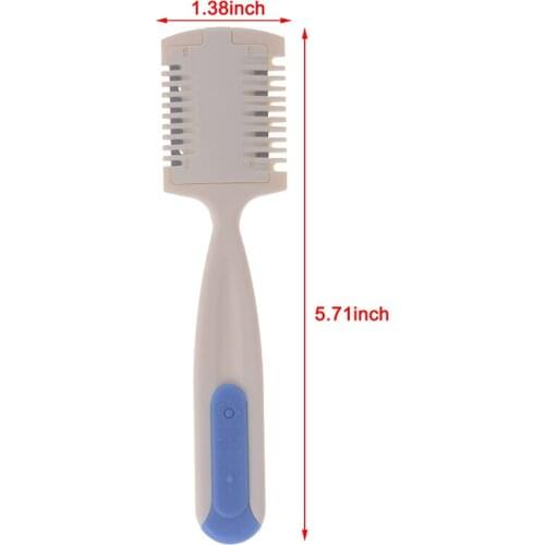 Durable Beauty Hair Cutting Trimmer Razor Blade Comb Home Hairdresser Makeup Tools For Thinning Bangs Long Hair Cut Accessories