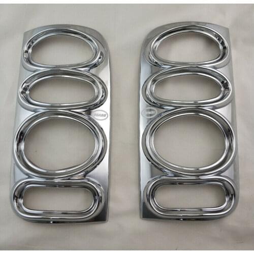 Silver ABS Chrome Rear Light Tail Lamp Cover Trim FOR TOYOTA HIACE LH112 1989 -2004