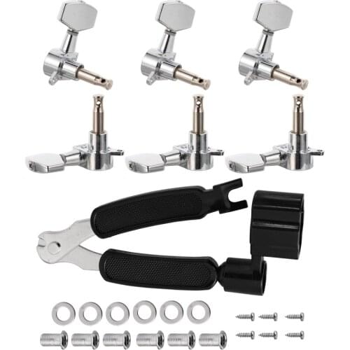 1 Set Acoustic Guitar Tuning Peg Replacement Acoustic Guitar Tuner with 3 in 1 Puller Guitar Tuning Peg Kit Guitar Accessories
