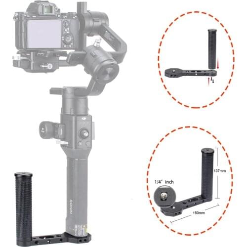 EACHSHOT Universal Handlebar Handle for Zhiyun WEEBILL LAB / DJI Ronin S / Zhiyun Crane 2 / Crane V2 Handheld Gimbal Stabilizer