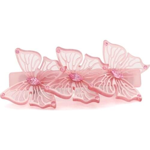 Amazing Hair Pin Clip - Butterfly Hair Barrette - Vintage Hair Accessories for Women Girls Cellulose Acetate Hair Ornament Tiara